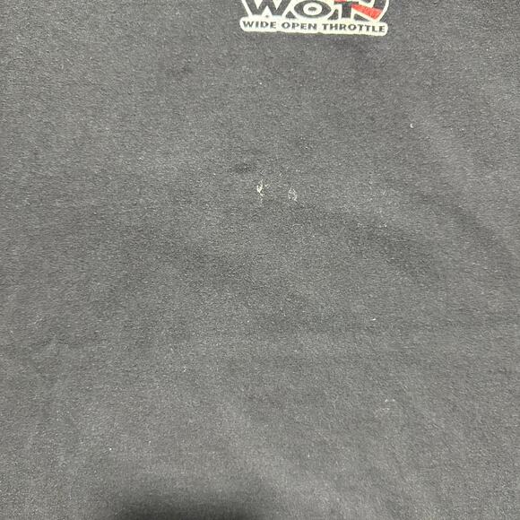 Vintage Y2K Wide Open Throttle Snowmobile Racing Tee Mens 2XL Black Skater Shirt - Picture 5 of 5